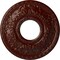 Ekena Millwork Hurley Ceiling Medallion (Canopies up to 7 1/4"), 22 1/8"OD x 7 1/4"ID x 1 3/4"P, Brushed Mahogany CM26HUBMF - alternate 1